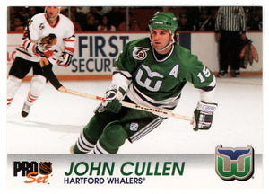 John Cullen - Hartford Whalers (NHL Hockey Card) 1992-93 Pro Set # 57 Mint