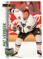 Pat Verbeek - Hartford Whalers (NHL Hockey Card) 1992-93 Pro Set # 58 Mint