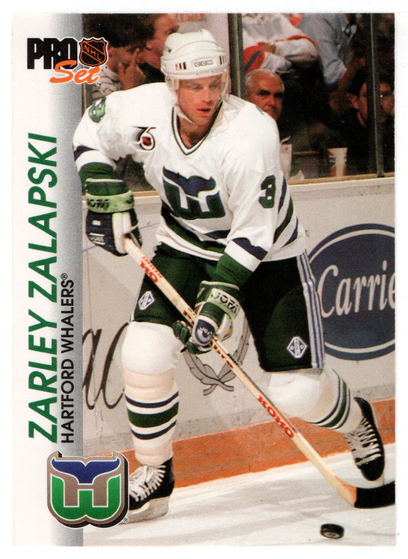 Zarley Zalapski - Hartford Whalers (NHL Hockey Card) 1992-93 Pro Set # 59 Mint
