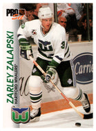 Zarley Zalapski - Hartford Whalers (NHL Hockey Card) 1992-93 Pro Set # 59 Mint