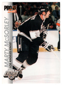 Marty McSorley - Los Angeles Kings (NHL Hockey Card) 1992-93 Pro Set # 69 Mint