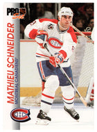 Mathieu Schneider - Montreal Canadiens (NHL Hockey Card) 1992-93 Pro Set # 91 Mint