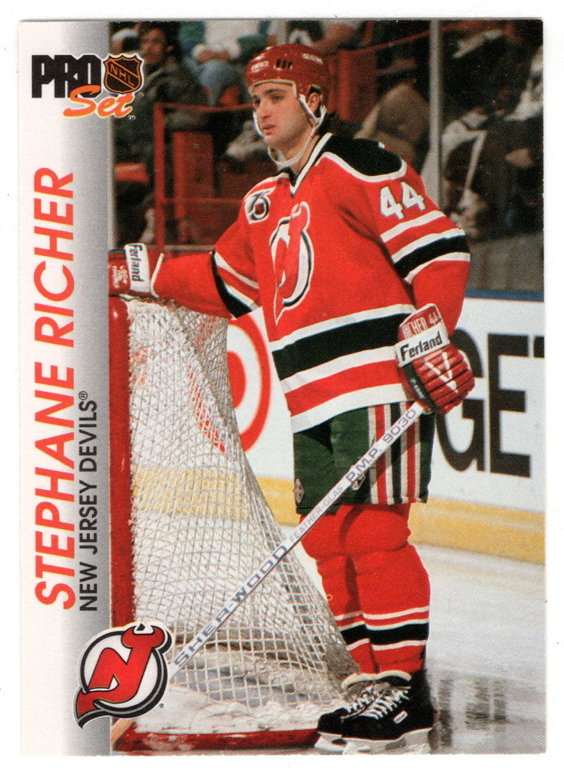 Stephane Richer - New Jersey Devils (NHL Hockey Card) 1992-93 Pro Set # 93 Mint