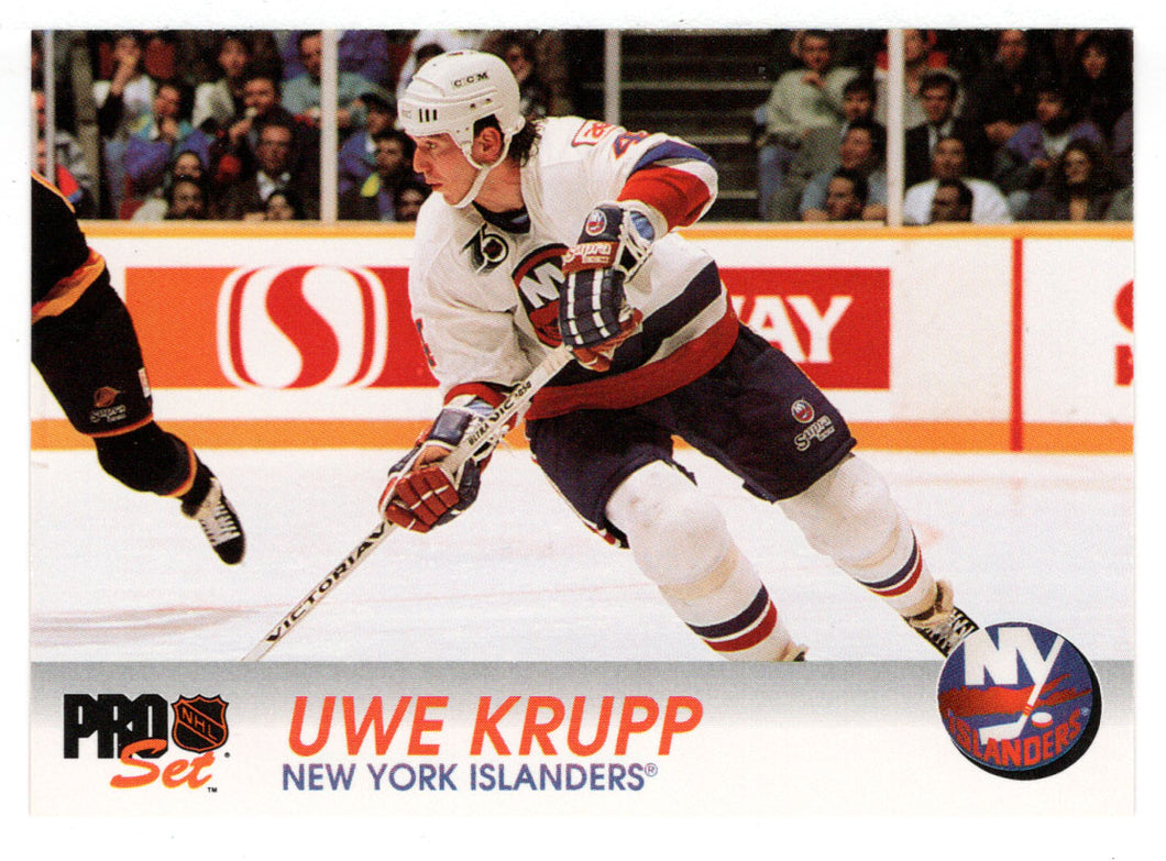 Uwe Krupp - New York Islanders (NHL Hockey Card) 1992-93 Pro Set # 109 Mint