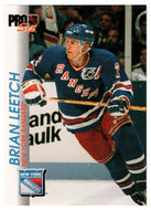 Brian Leetch - New York Rangers (NHL Hockey Card) 1992-93 Pro Set # 112 Mint