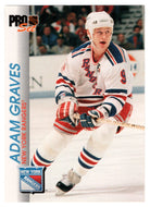 Adam Graves - New York Rangers (NHL Hockey Card) 1992-93 Pro Set # 115 Mint