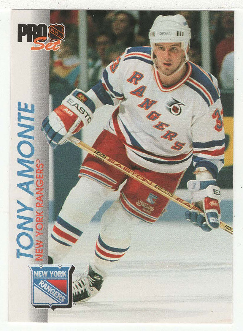 Tony Amonte - New York Rangers (NHL Hockey Card) 1992-93 Pro Set # 118 Mint
