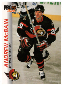 Andrew McBain - Ottawa Senators (NHL Hockey Card) 1992-93 Pro Set # 120 Mint