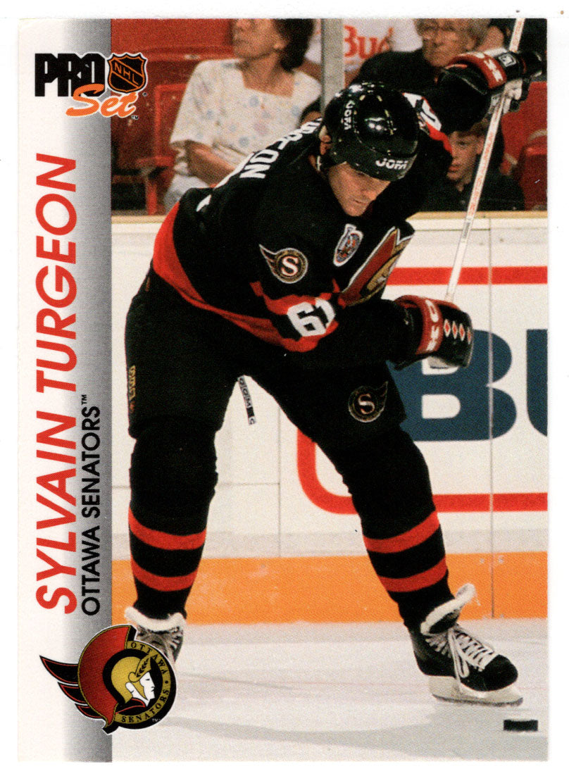 Sylvain Turgeon - Ottawa Senators (NHL Hockey Card) 1992-93 Pro Set # 123 Mint