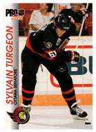 Sylvain Turgeon - Ottawa Senators (NHL Hockey Card) 1992-93 Pro Set # 123 Mint