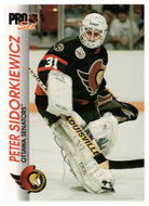 Peter Sidorkiewicz - Ottawa Senators (NHL Hockey Card) 1992-93 Pro Set # 125 Mint