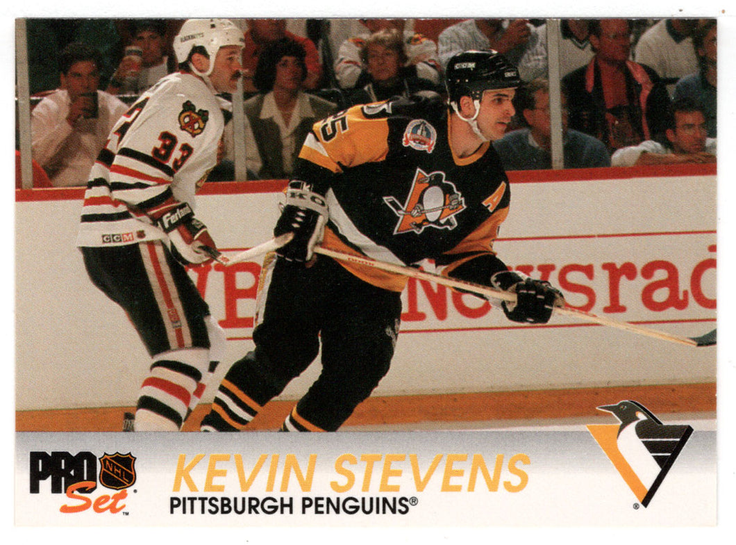 Kevin Stevens - Pittsburgh Penguins (NHL Hockey Card) 1992-93 Pro Set # 140 Mint