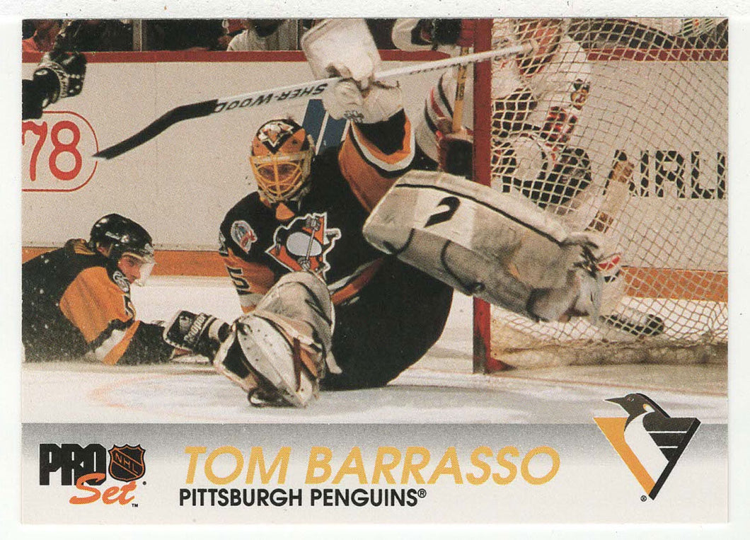 Tom Barrasso - Pittsburgh Penguins (NHL Hockey Card) 1992-93 Pro Set # 145 Mint