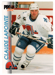 Claude Lapointe - Quebec Nordiques (NHL Hockey Card) 1992-93 Pro Set # 151 Mint