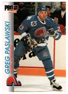 Greg Paslawski - Quebec Nordiques (NHL Hockey Card) 1992-93 Pro Set # 155 Mint