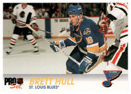 Brett Hull - St. Louis Blues (NHL Hockey Card) 1992-93 Pro Set # 156 Mint