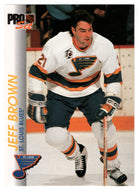Jeff Brown - St. Louis Blues (NHL Hockey Card) 1992-93 Pro Set # 158 Mint