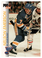 Nelson Emerson - St. Louis Blues (NHL Hockey Card) 1992-93 Pro Set # 161 Mint
