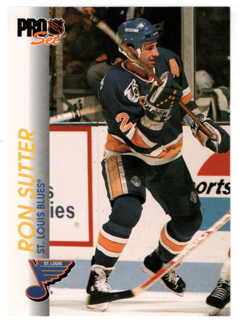 Ron Sutter - St. Louis Blues (NHL Hockey Card) 1992-93 Pro Set # 162 Mint