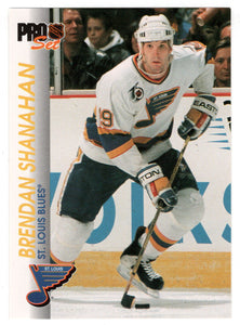 Brendan Shanahan - St. Louis Blues (NHL Hockey Card) 1992-93 Pro Set # 163 Mint