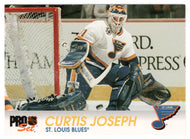 Curtis Joseph - St. Louis Blues (NHL Hockey Card) 1992-93 Pro Set # 164 Mint