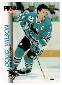Doug Wilson - San Jose Sharks (NHL Hockey Card) 1992-93 Pro Set # 165 Mint