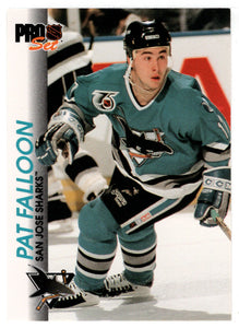 Pat Falloon - San Jose Sharks (NHL Hockey Card) 1992-93 Pro Set # 166 Mint