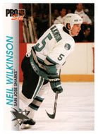 Neil Wilkinson - San Jose Sharks (NHL Hockey Card) 1992-93 Pro Set # 168 Mint