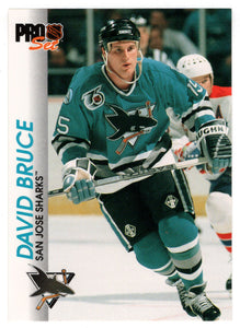 David Bruce - San Jose Sharks (NHL Hockey Card) 1992-93 Pro Set # 170 Mint