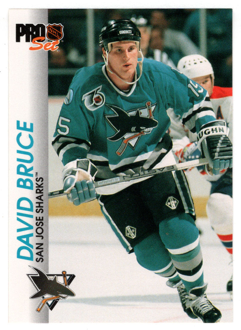 David Bruce - San Jose Sharks (NHL Hockey Card) 1992-93 Pro Set # 170 Mint