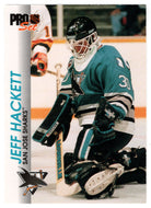 Jeff Hackett - San Jose Sharks (NHL Hockey Card) 1992-93 Pro Set # 171 Mint
