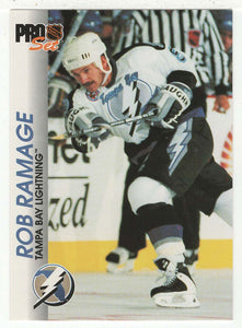 Rob Ramage - Tampa Bay Lightning (NHL Hockey Card) 1992-93 Pro Set # 177 Mint