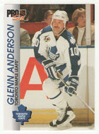 Glenn Anderson - Toronto Maple Leafs (NHL Hockey Card) 1992-93 Pro Set # 185 Mint