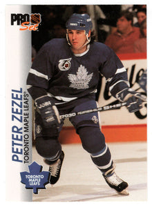 Peter Zezel - Toronto Maple Leafs (NHL Hockey Card) 1992-93 Pro Set # 187 Mint