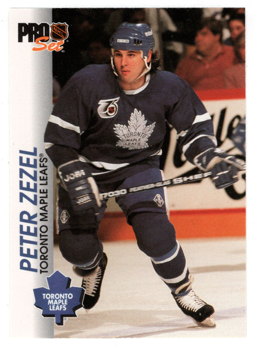 Peter Zezel - Toronto Maple Leafs (NHL Hockey Card) 1992-93 Pro Set # 187 Mint
