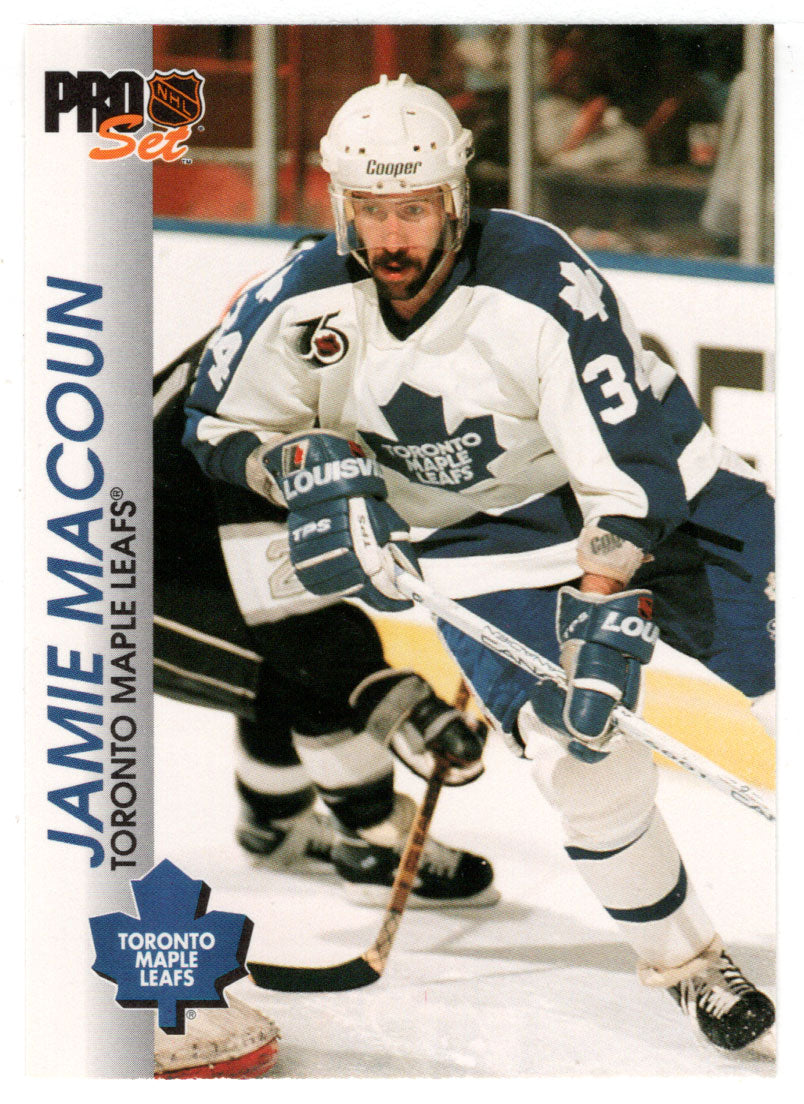 Jamie Macoun - Toronto Maple Leafs (NHL Hockey Card) 1992-93 Pro Set # 188 Mint