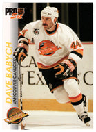 Dave Babych - Vancouver Canucks (NHL Hockey Card) 1992-93 Pro Set # 200 Mint