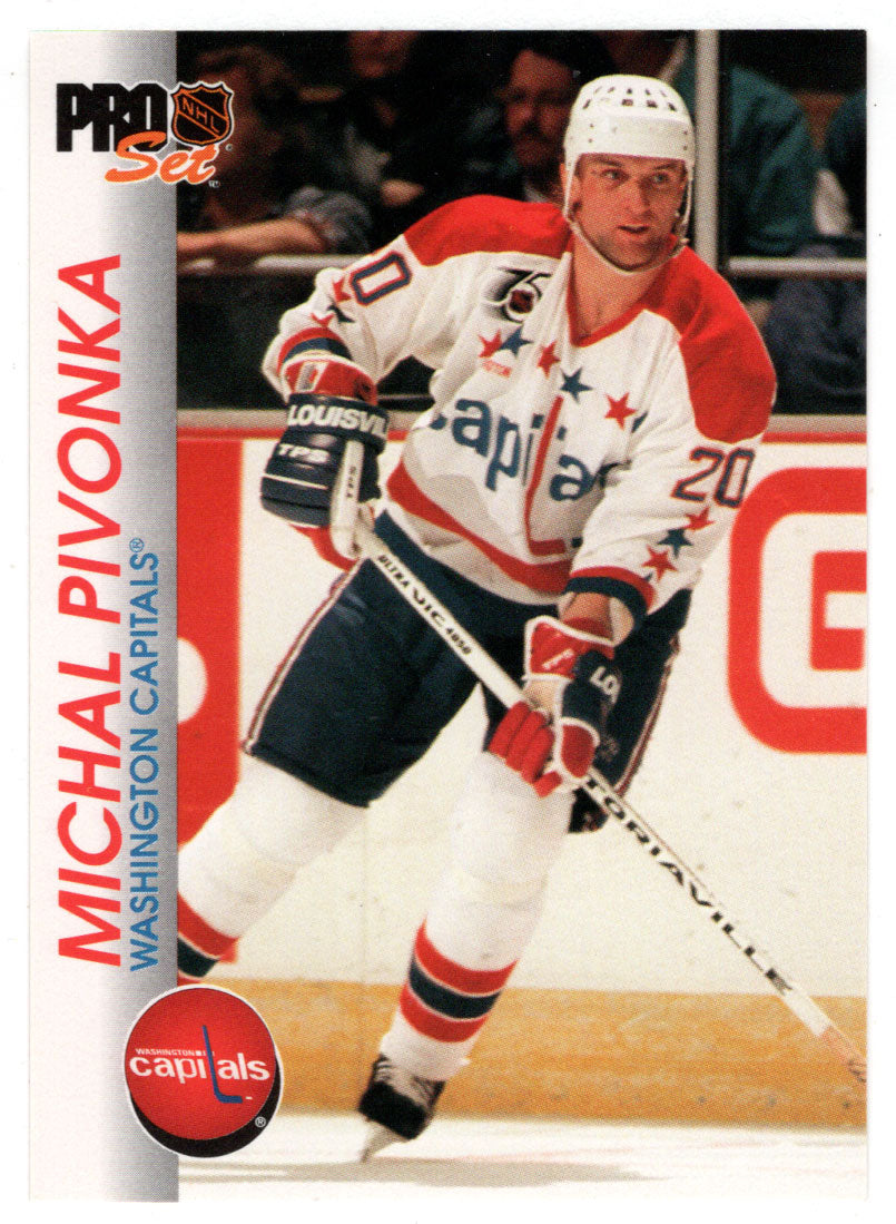 Michal Pivonka - Washington Capitals (NHL Hockey Card) 1992-93 Pro Set # 201 Mint