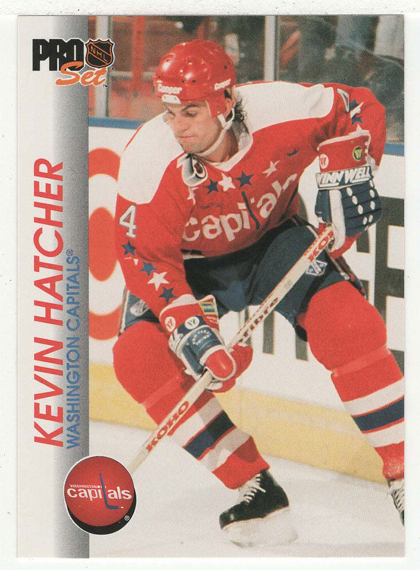 Kevin Hatcher - Washington Capitals (NHL Hockey Card) 1992-93 Pro Set # 204 Mint