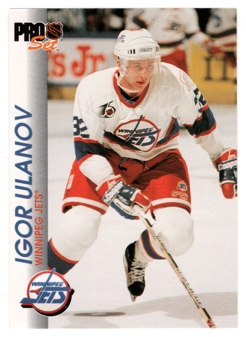 Igor Ulanov - Winnipeg Jets (NHL Hockey Card) 1992-93 Pro Set # 216 Mint