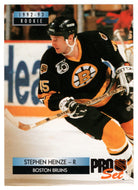 Steve Heinze - Boston Bruins (NHL Hockey Card) 1992-93 Pro Set # 220 Mint
