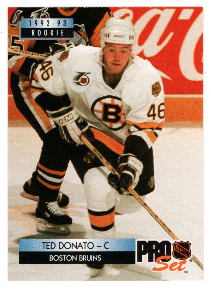 Ted Donato - Boston Bruins (NHL Hockey Card) 1992-93 Pro Set # 221 Mint