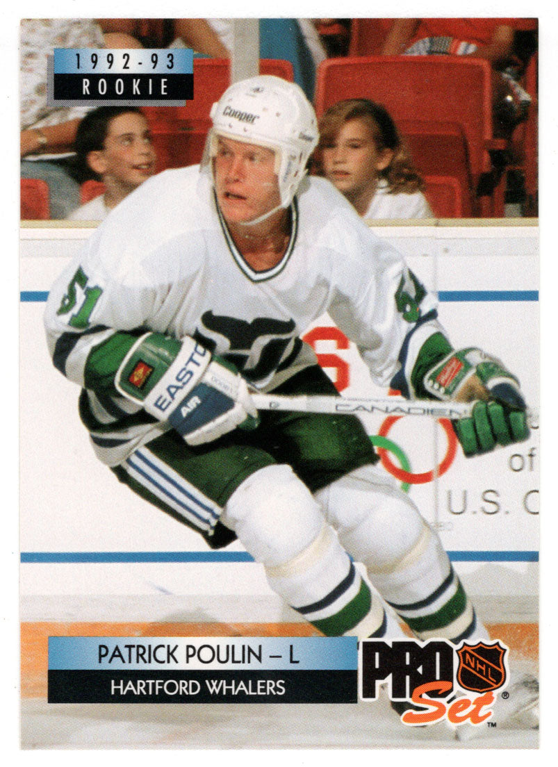 Patrick Poulin - Hartford Whalers (NHL Hockey Card) 1992-93 Pro Set # 227 Mint