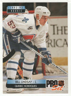 Bill Lindsay RC - Quebec Nordiques (NHL Hockey Card) 1992-93 Pro Set # 239 Mint