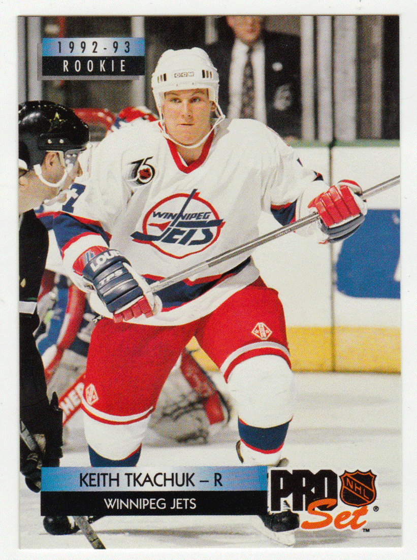Keith Tkachuk - Winnipeg Jets (NHL Hockey Card) 1992-93 Pro Set # 243 Mint