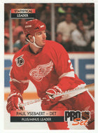 Paul Ysebaert - Detroit Red Wings - Statistical Leader (NHL Hockey Card) 1992-93 Pro Set # 248 Mint