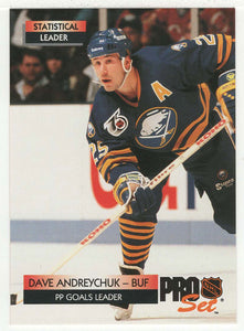 Dave Andreychuk - Buffalo Sabres - Statistical Leader (NHL Hockey Card) 1992-93 Pro Set # 248 Mint