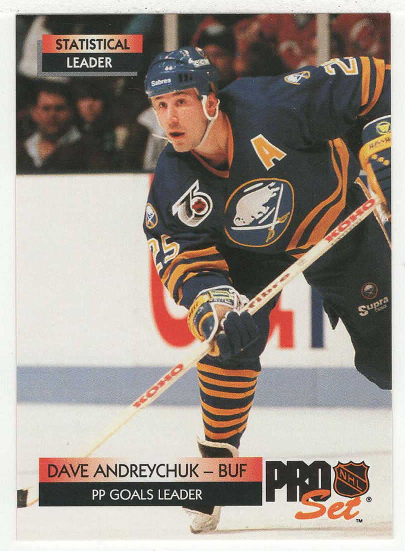 Dave Andreychuk - Buffalo Sabres - Statistical Leader (NHL Hockey Card) 1992-93 Pro Set # 248 Mint