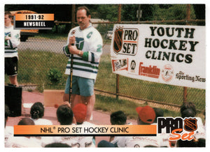 Youth Clinics - News Reel (NHL Hockey Card) 1992-93 Pro Set # 254 Mint