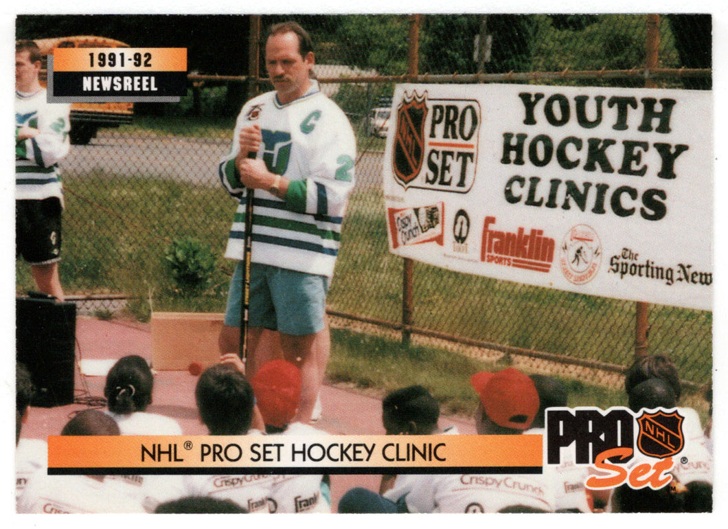 Youth Clinics - News Reel (NHL Hockey Card) 1992-93 Pro Set # 254 Mint